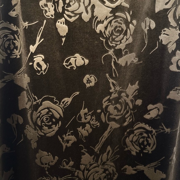 Reformation Elise Velvet Midi Dress - Green Khaki (Size L) - Picture 2 of 2